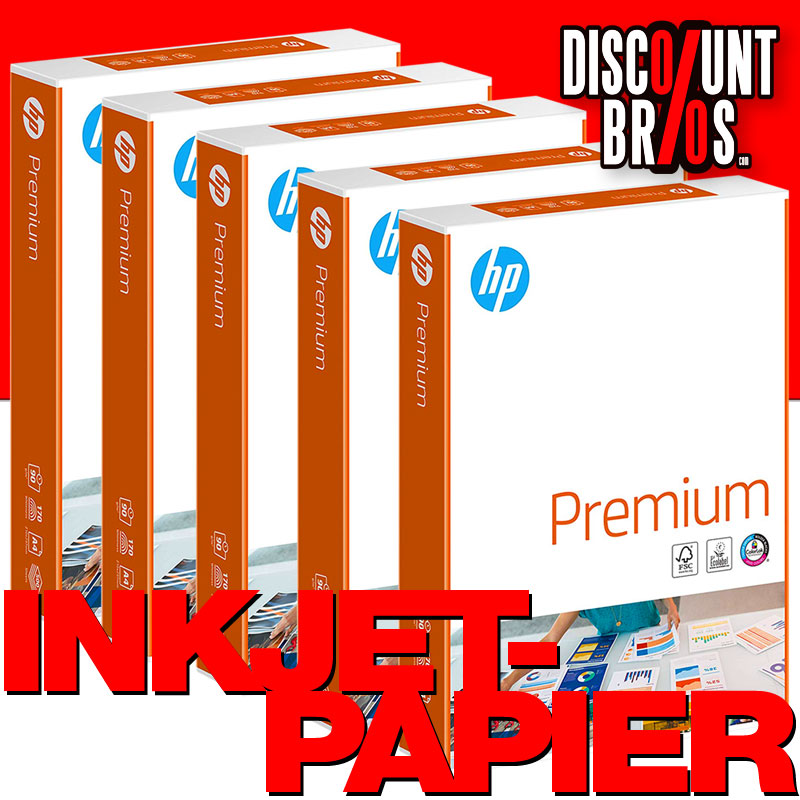 2500 Blatt HP CHP852 Premium KOPIERPAPIER Inkjet-Papier, A4 90g/m², beidseitig matt (ehemals CHP235 & Bright White CHP1825A)