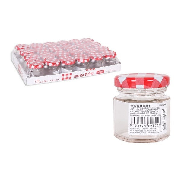 10er-Set 45ml EINMACHGLÄSER Einmachglas Konfitürenglas GLAS SECHSECK
