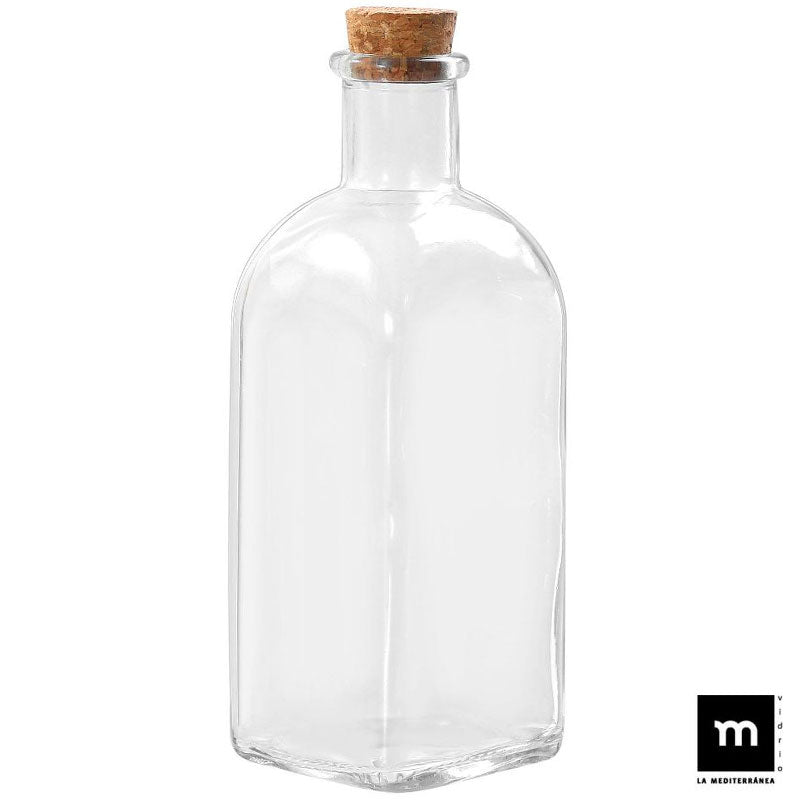 530ml Flasche GLASFLASCHE mit KORKEN von LA MEDITERRANEA