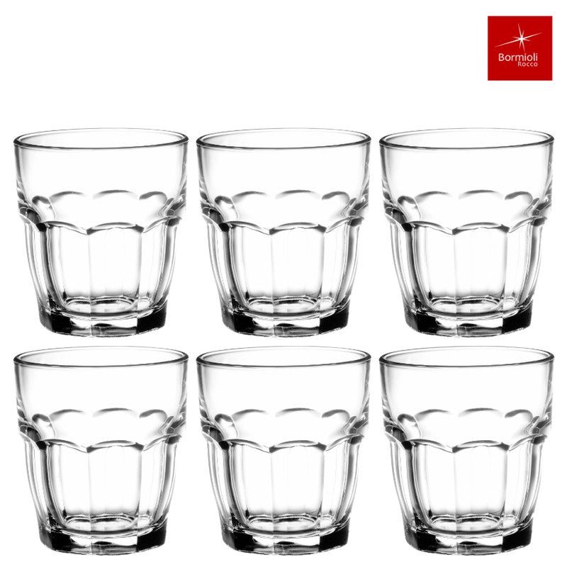 6er-Set Trinkgläser Glas TRINKGLAS Bormioli Rocco – Rock Bar 6×27cl