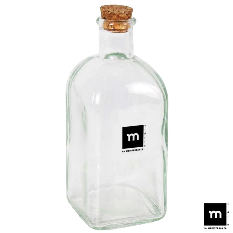 700ml Flasche GLASFLASCHE mit KORKEN von LA MEDITERRANEA
