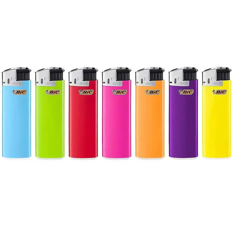 10 Stk. Elektronisches BIC® MAXI FEUERZEUG Piezo mit Kindersicherung bis 1800 Zündungen