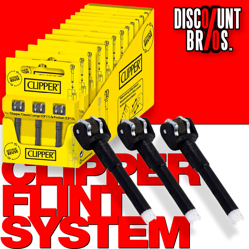 12er-Tray 3er Blister FLINTSYSTEM für Feuerzeuge von CLIPPER