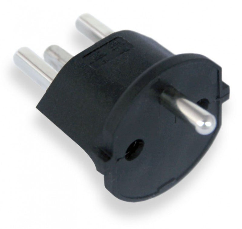 10 Stk. Permanent Fixadapter Fix-Adapter Stecker SCHUKO ( Typ F CEE 7 ) zu Schweiz ( Typ 23 T23 16A )