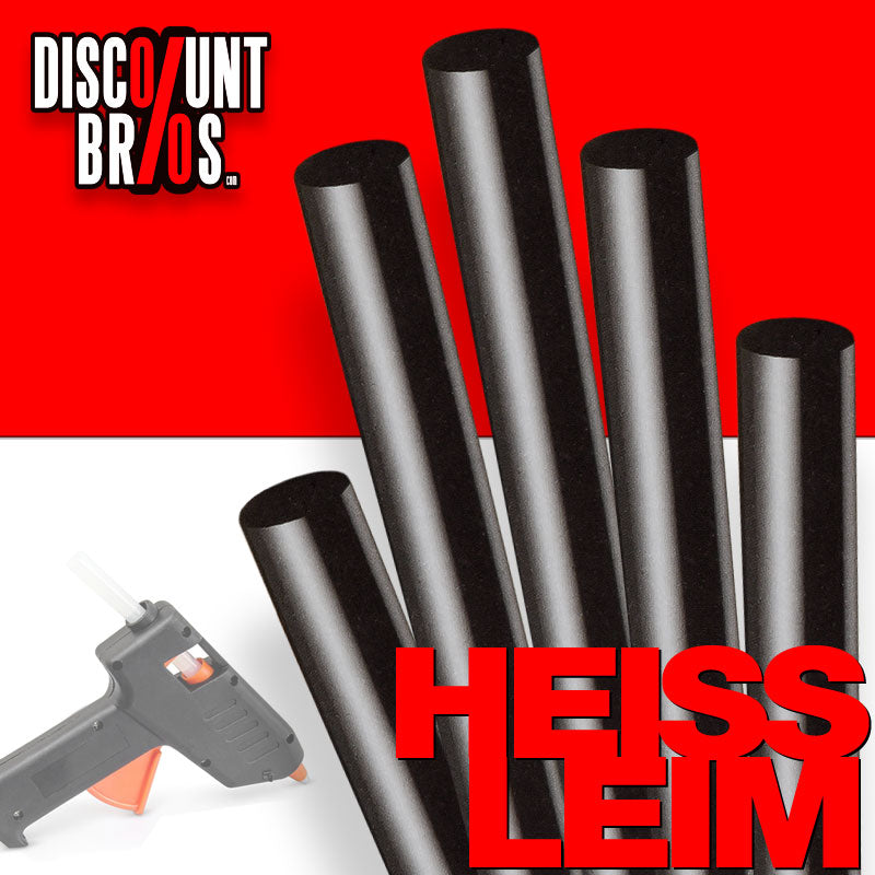 5 Stück Klebesticks Heisskleber HEISSLEIM SCHWARZ für Heissleimpistole Ø11mm L200mm