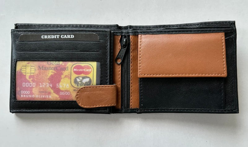 Brieftasche PORTEMONNAIE Geldbörse aus Nappa-Leder Echtleder