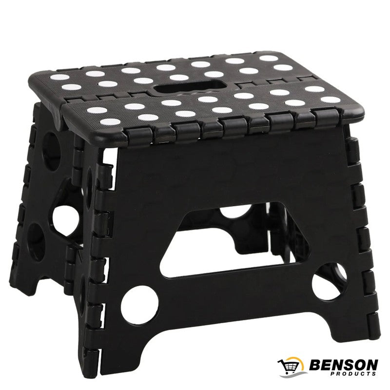 Klappbarer Hocker MINI KLAPPTRITT Klapphocker SCHWARZ