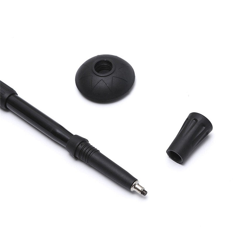 Wanderstöcke NORDIC WALKING Trekkingstöcke Stöcke mit Kompass SCHWARZ