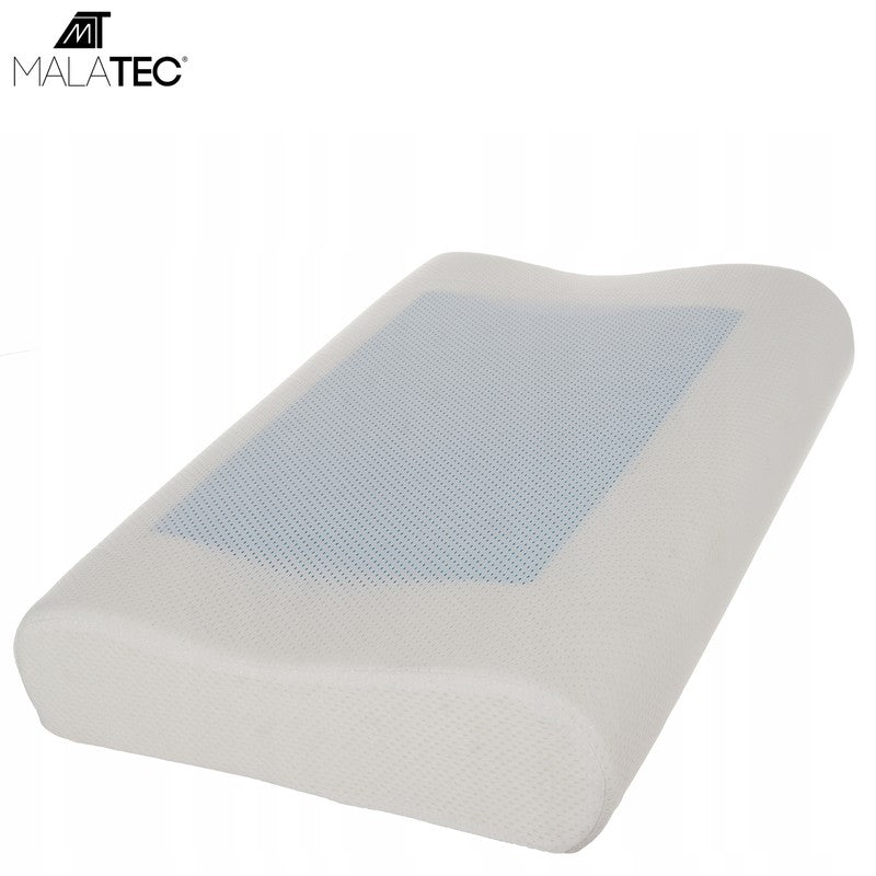 Orthopädisches NACKENKISSEN Kissen Kopfkissen mit Memory Foam und Kühlgel für entspannten Schlaf
