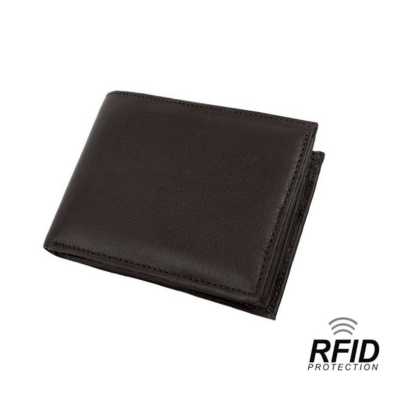 RFID-Protect PORTEMONNAIE Geldbörse aus Nappa-Leder Echtleder SCHWARZ