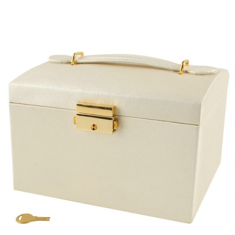 Schmuckkästchen SCHMUCK-KOFFER Abschliessbar BEIGE