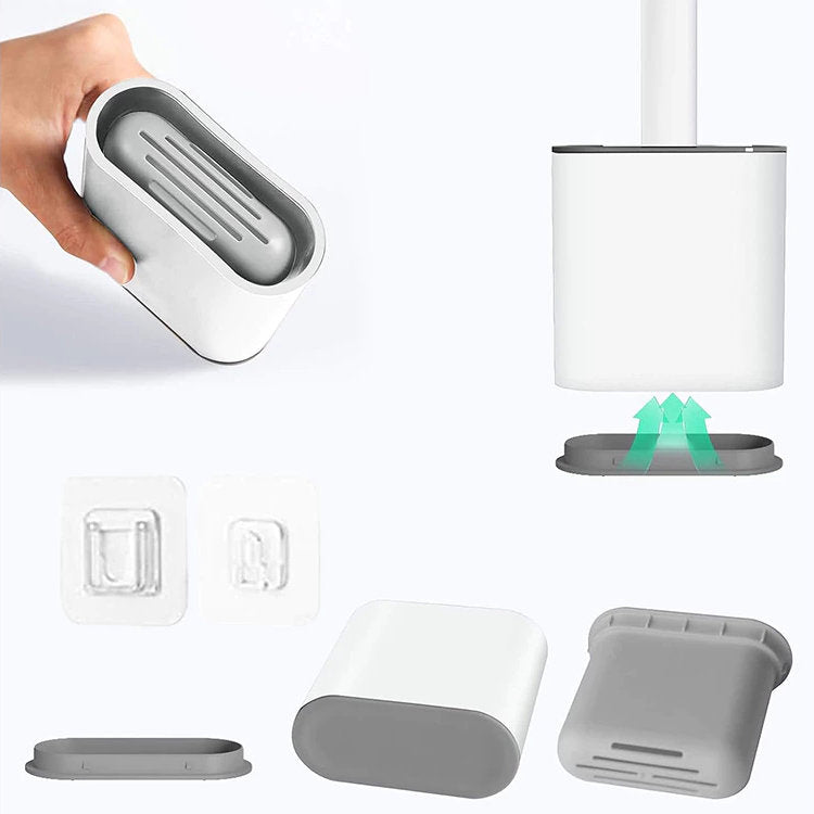 Design Toilettenbürste Silikon WC-BÜRSTE WC-Garnitur mit Wandhalterung