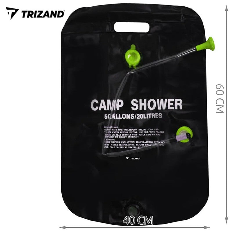TRIZAND Campingdusche SOLARDUSCHE Gartendusche Duschbeutel 20l