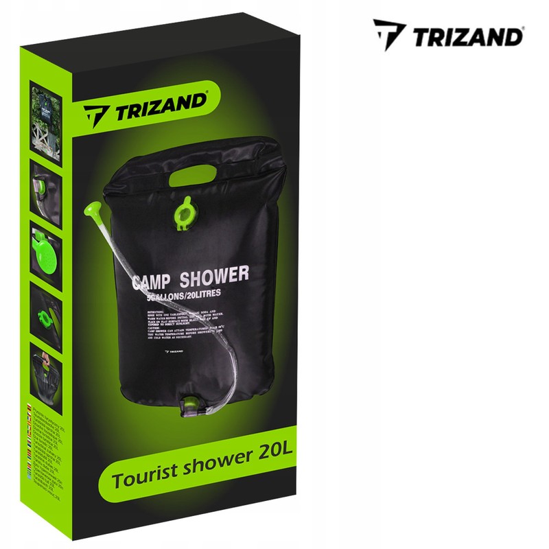 TRIZAND Campingdusche SOLARDUSCHE Gartendusche Duschbeutel 20l