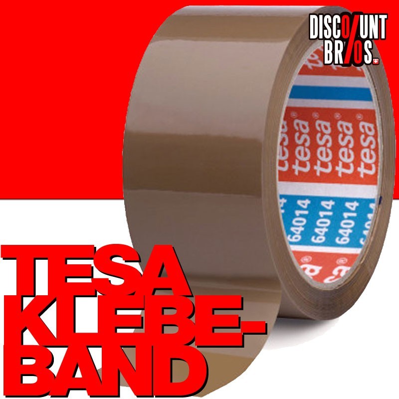 36 Stk. Packband TESA KLEBEBAND für Kartonschachteln etc. tesapack® 64014 PP 66m 50mm braun