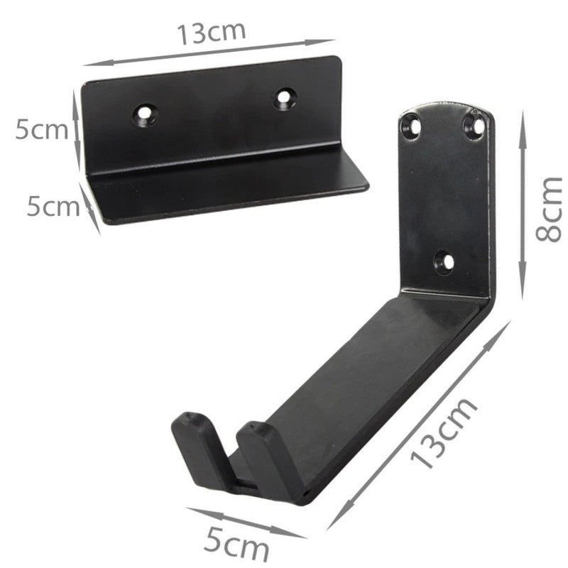 Wand-Fahrradhalterung VELOSTÄNDER Fahrrad WANDHALTERUNG Fahrradständer Veloaufhängung für Pedale + 2× Wandschutz SCHWARZ