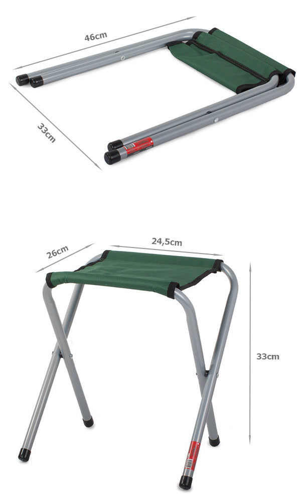 Klassischer KLAPPHOCKER Klappstuhl Hocker Falthocker Campinghocker Campingstuhl GRÜN
