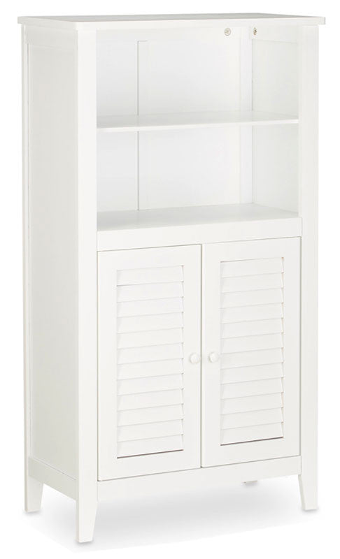 Badezimmerschrank SCHRANK WEISS LAMELL