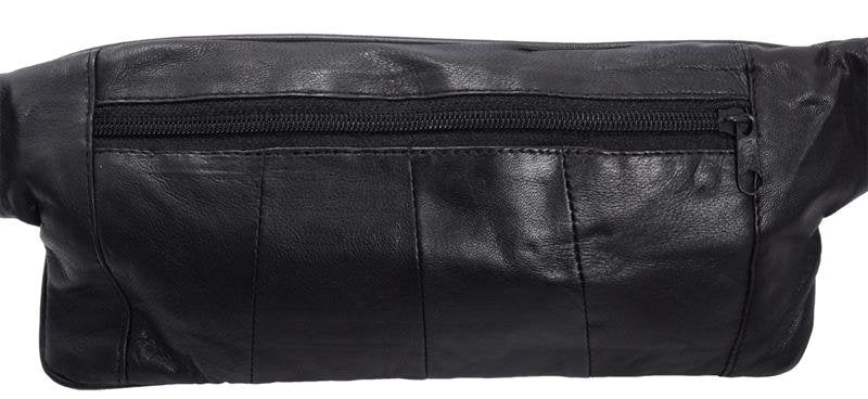 Gürteltasche BAUCHTASCHE Belt Bag aus Nappa-Leder SCHWARZ Brieftasche PORTEMONNAIE Geldbörse aus Nappa-Leder Echtleder