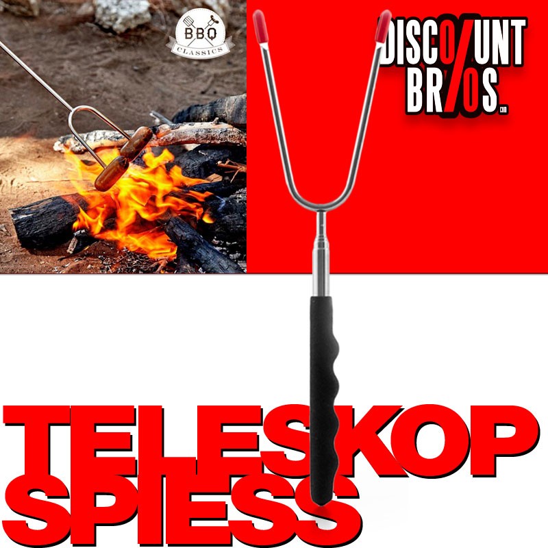 BBQ Classics TELESKOP GABEL ausziehbare Grillgabel Teleskopgabel