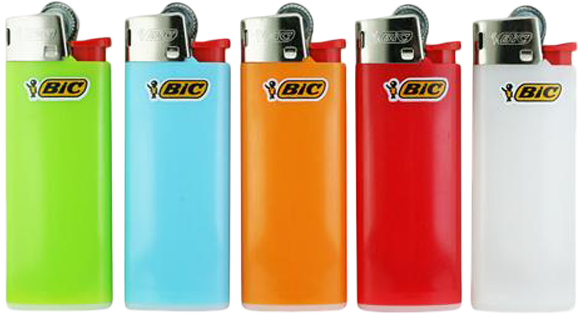 10 Stk. BIC® Einwegfeuerzeuge MINI FEUERZEUGE farbig