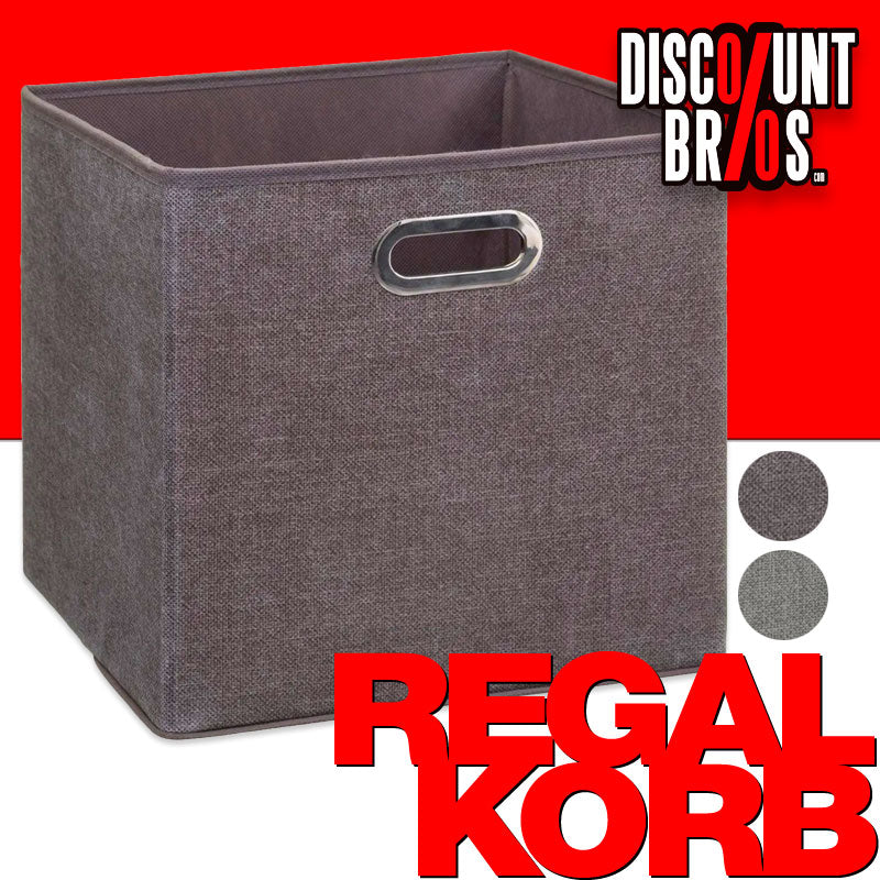 Box Schrankkorb REGALKORB Aufbewahrungskorb aus Bambus GRAU oder BRAUN