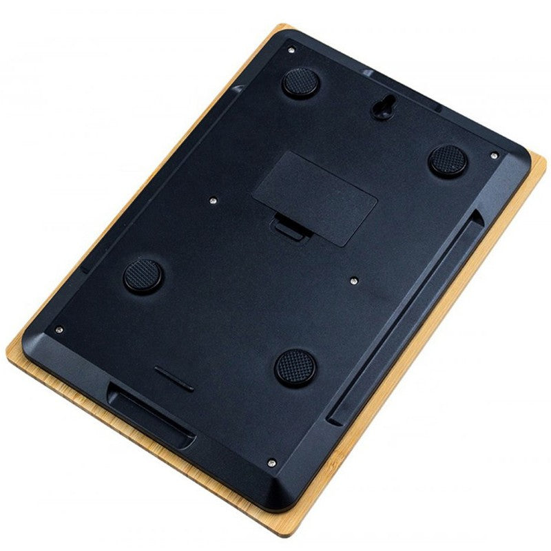 Digitale KÜCHENWAAGE Briefwaage Haushaltswaage BAMBUS Waage bis 5kg