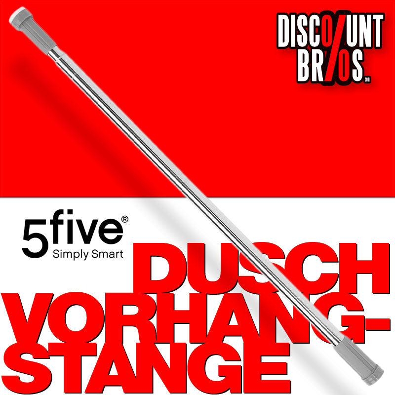 Teleskop Duschstange DUSCHVORHANGSTANGE Vorhangstange Teleskopstange Kleiderstange aus Edelstahl Poliert 110-200cm