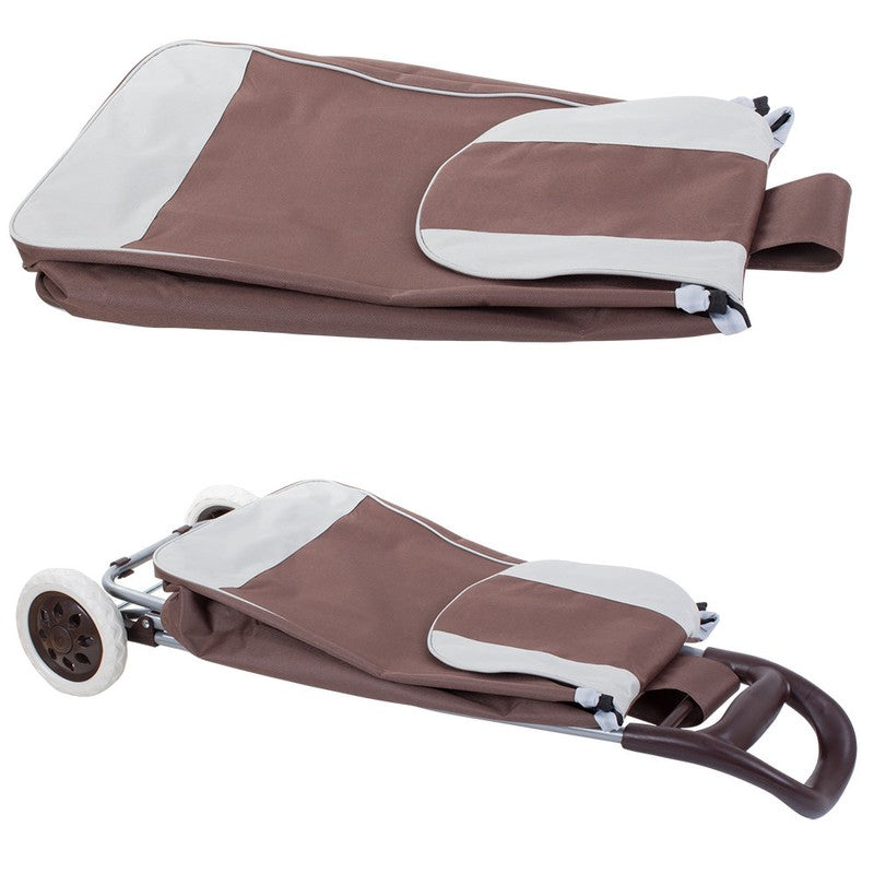 Einkaufstrolley EINKAUFSWAGEN Einkaufsroller Transportroller BRAUN