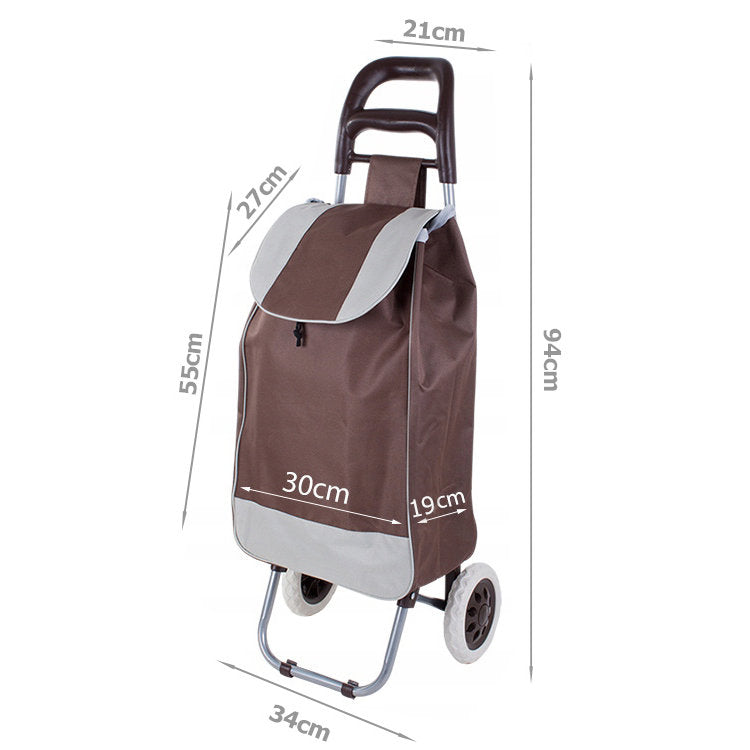 Einkaufstrolley EINKAUFSWAGEN Einkaufsroller Transportroller BRAUN