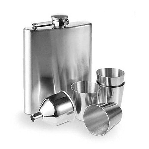 6-tlg. Geschenk-Set FLACHMANN Set aus Edelstahl inkl. Becher