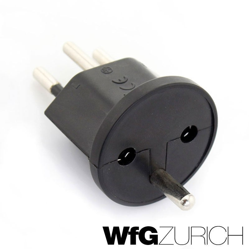 420 Stk. Permanent Fix-Adapter Stecker SCHUKO (Typ F CEE 7) zu Schweiz (T12) Fixadapter 3-polig teilisoliert