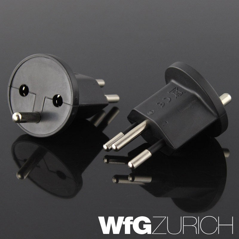 420 Stk. Permanent Fix-Adapter Stecker SCHUKO (Typ F CEE 7) zu Schweiz (T12) Fixadapter 3-polig teilisoliert