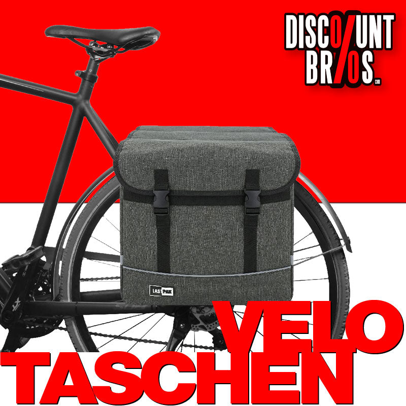LASTPACK Velo- Fahrrad- DOPPEL- GEPÄCKTASCHEN Canvas Fahrradtasche für Gepäckträger 35l