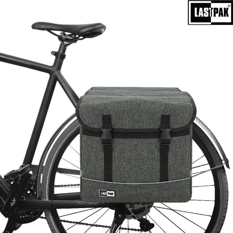 LASTPACK Velo- Fahrrad- DOPPEL- GEPÄCKTASCHEN Canvas Fahrradtasche für Gepäckträger 35l