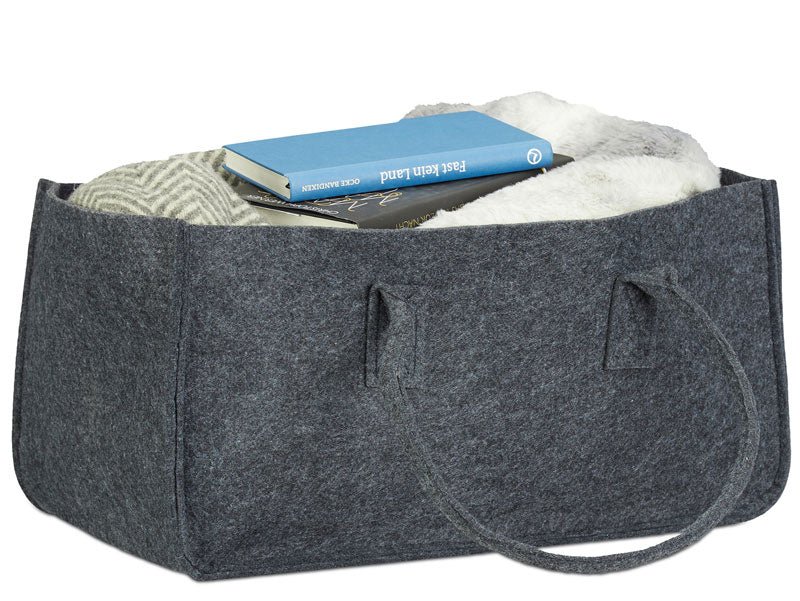 Tragetasche FILZTASCHE Tasche für Kaminholz aus Filz 50×25×25cm