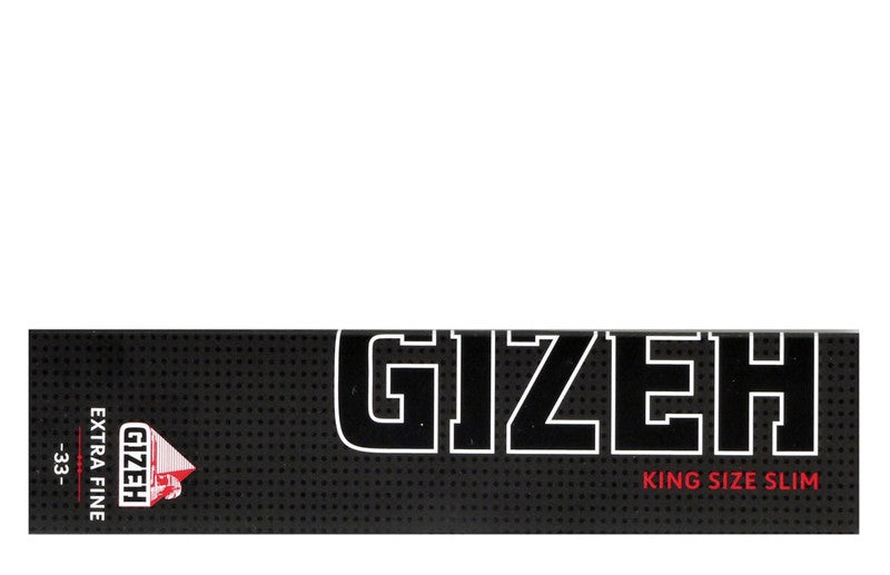 10 × GIZEH Black King Size Slim Papers Zigarettenpapier mit Magnetverschluss 107×44mm