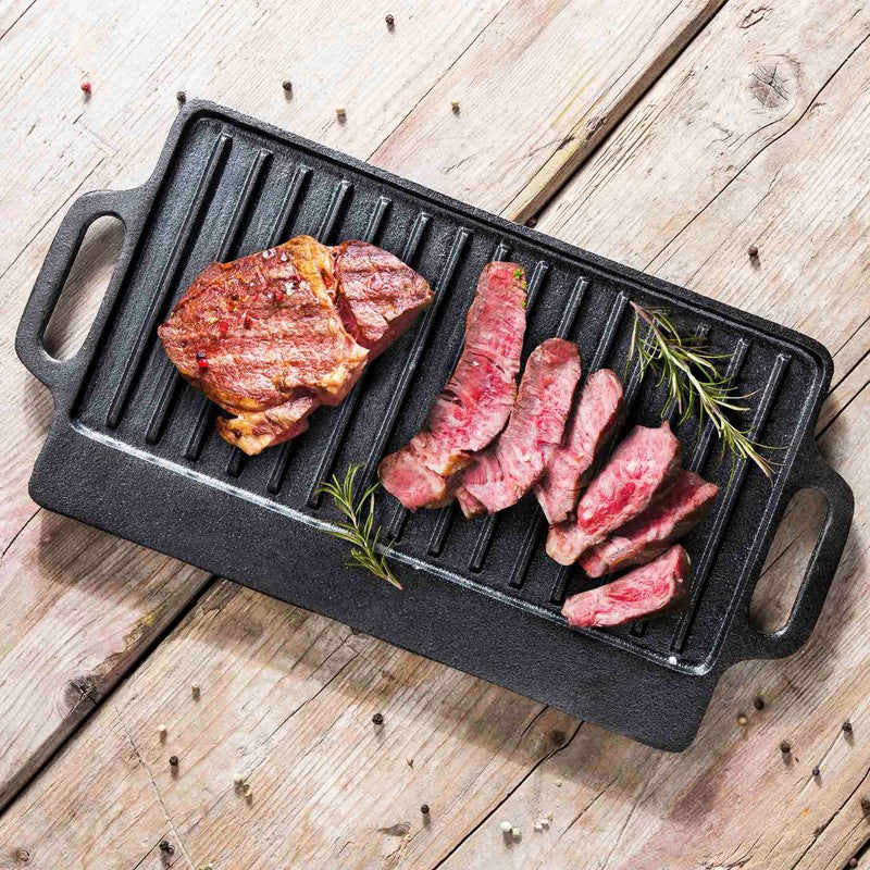 Grillrost GRILLPLATTE aus Gusseisen ECKIG