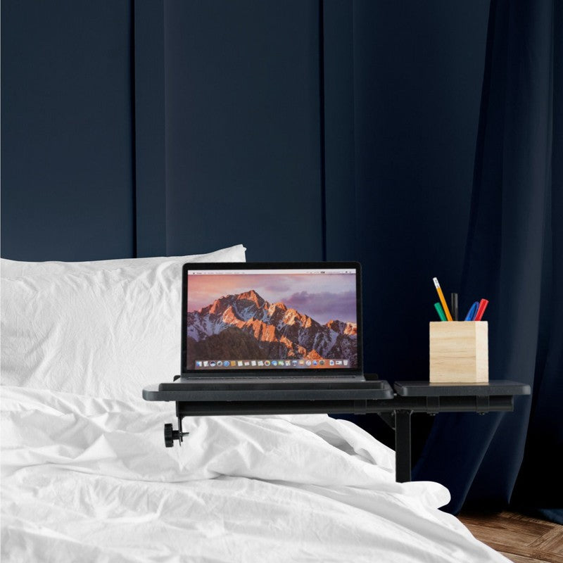 Mobiler Beistelltisch LAPTOPTISCH Stehtisch Stehpult Notebooktisch SCHWARZ