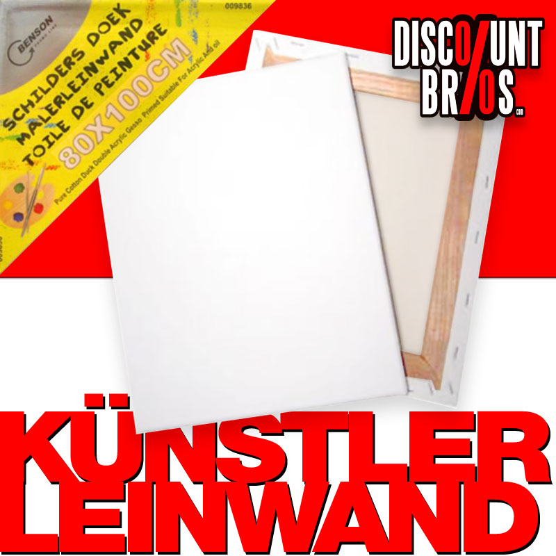 Künstler LEINWAND grundiert auf Keilrahmen für Kunstmaler 80×100cm