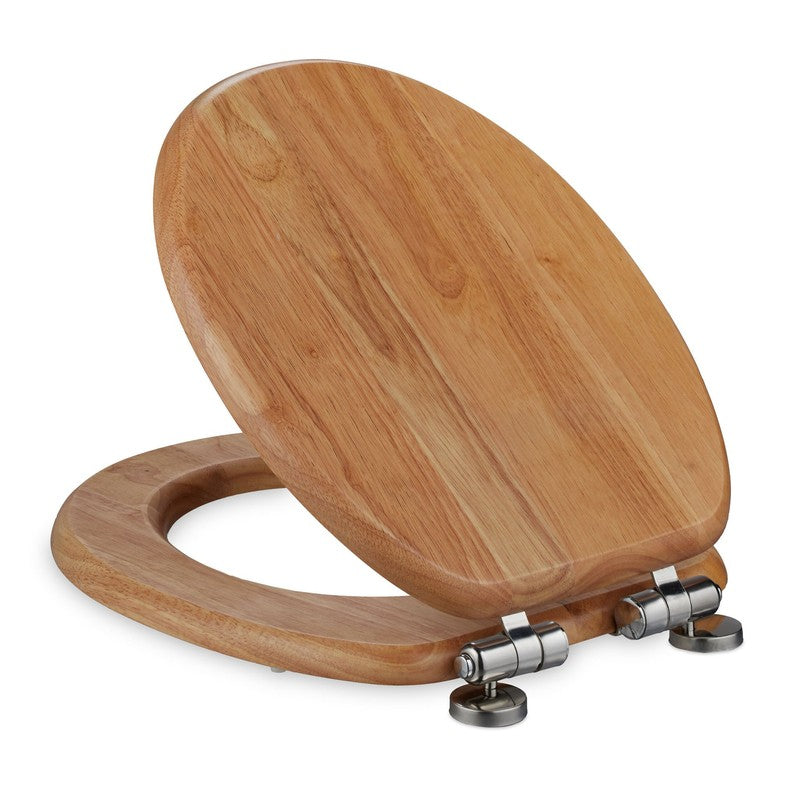 Luxus Toilettensitz WC-SITZ Toilettendeckel mit Absenkautomatik aus antibakteriellem Holz