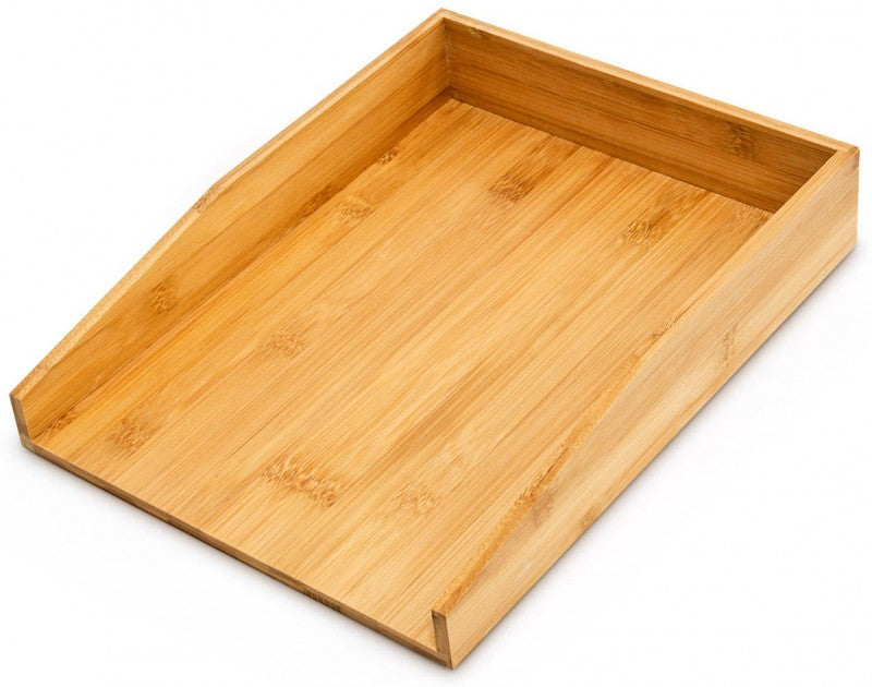 Dokumentenablage Papierablage BRIEFABLAGE Bambus A4 33×25×6cm