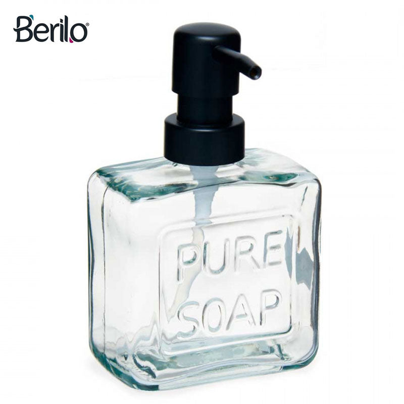 Portionierer PURE SOAP SEIFENSPENDER aus transparentem Glas 250ml