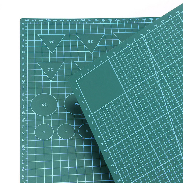 Selbstheilende Schneidematte CUTTING MAT Bastelmatte mit Skala doppelseitig GRÜN A1 60×90cm