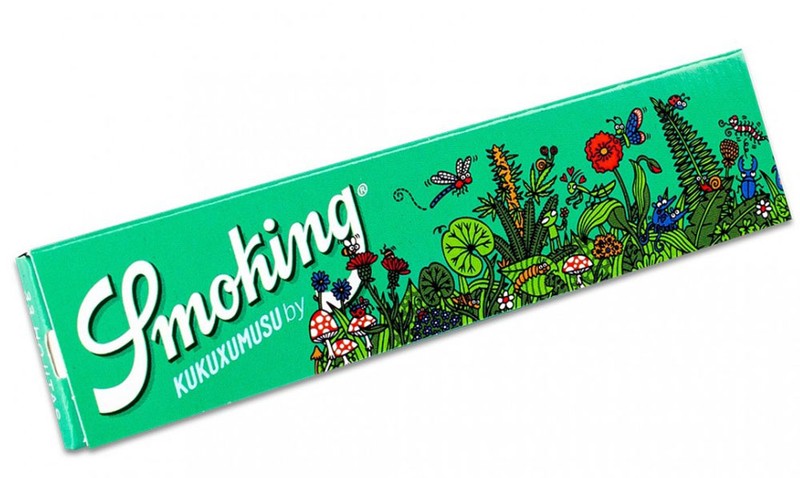 50 × SMOKING kukuxumusu King Size Ultra Fine Papers 33 Blatt Zigarettenpapier 108×44mm