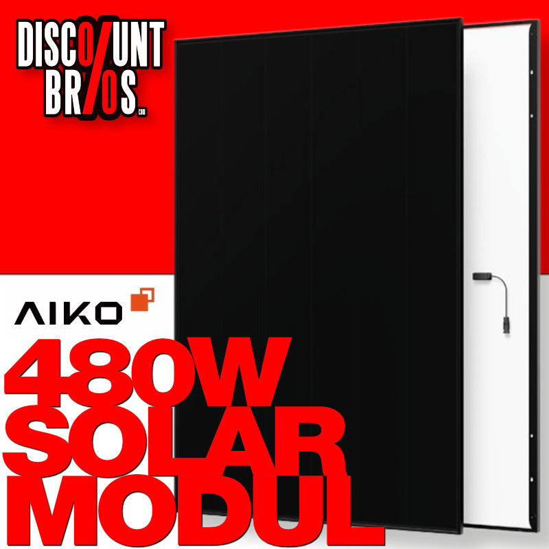 Aiko Neostar G3 SOLARMODUL 480W N-Type ABC, 54 Zellen, ganz schwarz, Glas-Folie, Gen 3