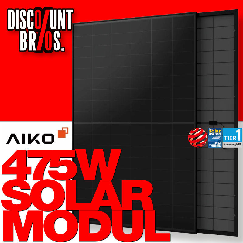 Aiko Neostar 3S+  SOLARMODUL 475W N-Type ABC, 54 Zellen, ganz schwarz, Doppelglas, Gen 3