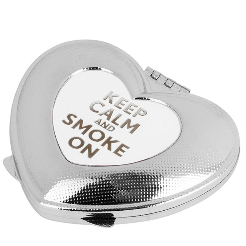 Feldaschenbecher MINI TASCHEN ASCHENBECHER Metall Heart Herzform SUJETS