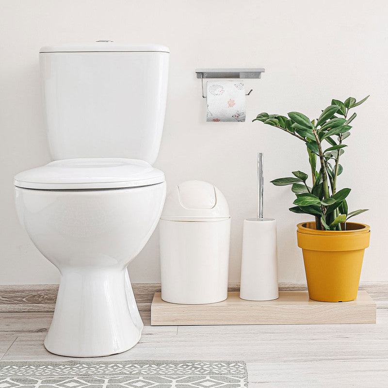 Toilettenpapierhalter WC-PAPIER-HALTER mit Ablage aus Edelstahl