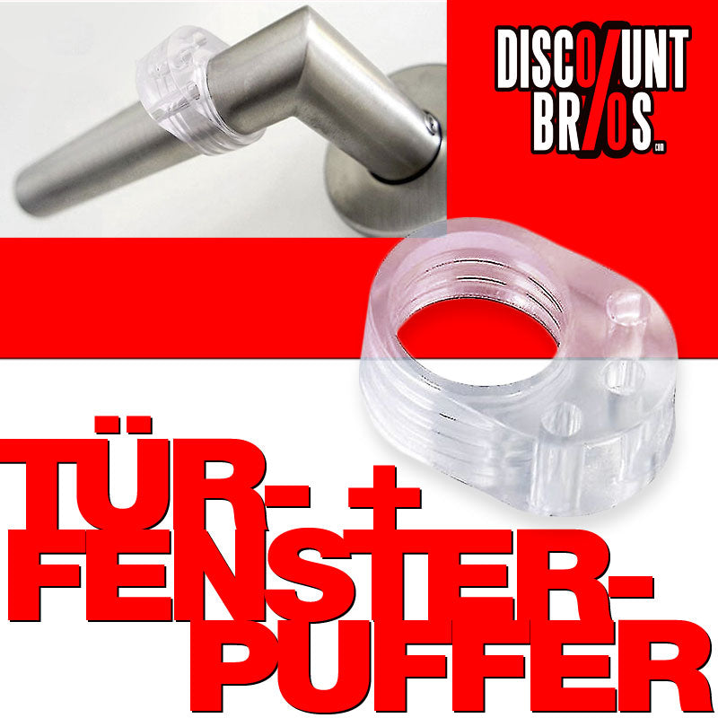 Transparente Fenster- und Türklinkenpuffer TÜRSTOPPER Wandschutz Puffer